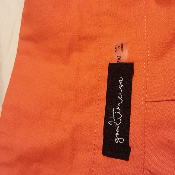 GOOD TIME USA 100% COTONN Elegant Orange Midi Dress Size 2XL. - Picture 2 of 8